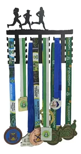 Porta Medalhas de Corrida - Suporte para Medalhas de Maratona - Quadro para 30 Medalhas - Decoração  - 1