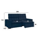 Ver imagem 4 de Sofá 4 Lugares Retrátil e Reclinável 250cm Lugano