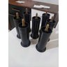 Kit 12 Pés Pretos para Cama Box Quenn 12cm Altura Resistente - 8