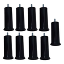 Ver imagem 1 de Kit 12 Pés Pretos para Cama Box Quenn 12cm Altura Resistente