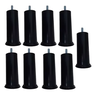 Kit 12 Pés Pretos para Cama Box Quenn 12cm Altura Resistente - 1