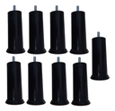 Ver imagem 1 de Kit 12 Pés Pretos para Cama Box Quenn 12cm Altura Resistente