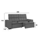 Ver imagem 4 de Sofá 4 Lugares Retrátil e Reclinável 250cm Lugano