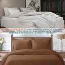 Ver imagem 4 de Cama Posta King Melynda Colcha Luxo Algodão Bordado 3 Pçs:terracota