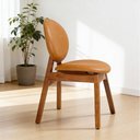 Ver imagem 3 de Kit 06 Cadeiras para Sala de Jantar Cozinha Estofada Rattan Ibis L02 Couríssimo Whisky - Lyam Decor