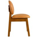 Ver imagem 7 de Kit 06 Cadeiras para Sala de Jantar Cozinha Estofada Rattan Ibis L02 Couríssimo Whisky - Lyam Decor