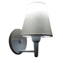 Ver imagem 1 de Arandela Cone Vivare Md-2004 Base Alumínio Branco Cúpula em Tecido - Bivolt - Branco / Linho Bege - 