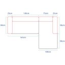 Ver imagem 4 de Sofá Modular Celinne Luxuoso Sala de Estar Decoração Luxo 265cm Bouclé