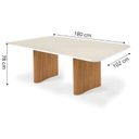 Ver imagem 3 de Mesa de Jantar Aurora 180cm x 100cm com Vidro