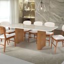 Ver imagem 1 de Mesa de Jantar Aurora 180cm x 100cm com Vidro