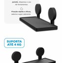 Ver imagem 7 de Prateleira para Banheiro com Adesivo Preto