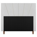 Ver imagem 3 de Cabeceira Cama Box Casal King Size Dallas 195cm Sintético Branco - Desk Design