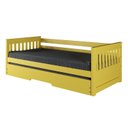 Ver imagem 2 de Bicama Solteiro Mission Estilo Sofá em Madeira Maciça/MDF Amarelo