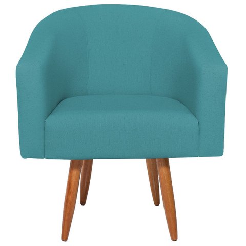 Poltrona Decorativa Jade Design Moderno Sala de Estar Quarto Escritório Confortável Luxo Pés Palito 