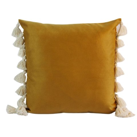 CAPA DE ALMOFADA BOHO EM SUEDE Almofadas Estilo