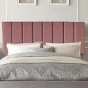 Ver imagem 1 de Painel Estofada Carla 195CM King Suede Rosê - D A DECOR