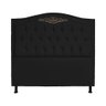 Cabeceira Casal 140cm Para Cama Box Greta Suede Preto - DS Estofados - 1
