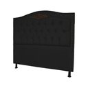 Ver imagem 2 de Cabeceira Casal 140cm Para Cama Box Greta Suede Preto - DS Estofados