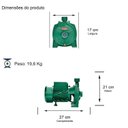 Ver imagem 3 de Bomba Monoestágio B-15 2,0 Cv Motor Monofásico Ip44 127/220v