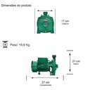 Ver imagem 3 de Bomba Monoestágio B-15 2,0 Cv Motor Monofásico IP44 127/220V Ebara