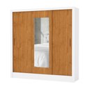 Ver imagem 2 de Guarda-Roupa Casal com Espelhos 3 Portas de Correr e 3 Gavetas 179cm Multimóveis CR35564 Branco/