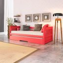 Ver imagem 1 de Bicama Solteiro Mission Estilo Sofá em Madeira Maciça/mdf