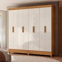 Ver imagem 2 de Conjunto Guarda Roupa 8 Portas 2 Gavetas com Cômoda 8 Gavetas Moval