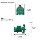 Ver imagem 3 de Bomba Monoestágio B-15 2,0 Cv Motor Monofásico IP44 127/220V. Ebara