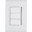 Ver imagem 1 de Placa 4x2 + 3 Interruptores Simples 10a-250v 250v - Branco