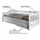 Ver imagem 4 de Bicama Solteiro American Estilo Sofá em Madeira Maciça