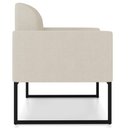 Ver imagem 2 de Kit 2 Poltronas Industrial Preta A19 Grosso Bege