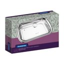 Ver imagem 4 de Assadeira Tramontina Cosmos Retangular em Aço Inox 34cm 2,2l