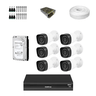 KIT 6 Câmeras de segurança Full HD + DVR Intelbras 8 Canais + Disco Rígido (HD) + Acessórios - Sem H - 1