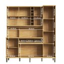 Ver imagem 4 de Armário de Cozinha Compacta 6 Portas 1 Gaveta e Mini Adega 178cm 100% MDF Suécia Espresso Móveis Branco/Amêndoa/Off White