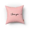Conjunto de 4 Almofadas Decorativas Rosa Love:35 x 35 cm - 5