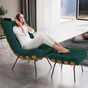 Ver imagem 6 de Poltrona Decorativa Costela L02 Bouclê Verde - Lyam Decor