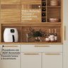 Cozinha Compacta 100% Mdf 8 Portas 1 Gaveta e Mini Adega 222cm Suécia Espresso Móveis - 5