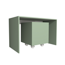 Ver imagem 3 de Mesa Organizadora de Brinquedos Infantil 1 Baú 100% Mdf Plancasa Verde Jade