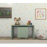 Mesa Organizadora de Brinquedos Infantil 1 Baú 100% Mdf Plancasa Verde Jade - 2
