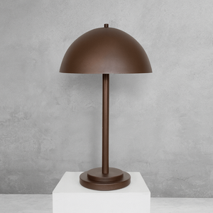 Luminária de Mesa Abajur Komaco Marrom Cortem