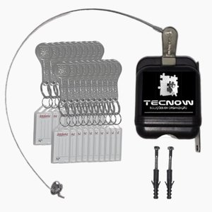 Kit 01 Travas Tecnow para Carrinho de compras em Condominio + 20 Chaves