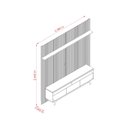 Ver imagem 4 de Rack com Painel para TV até 75 Polegadas MDF 238cmx307cm Frisado Frisado Luna