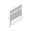 Ver imagem 4 de Rack com Painel para TV até 75 Polegadas MDF 238CMX307CM Frisado Luna Marrom