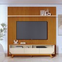 Ver imagem 1 de Rack com Painel para TV até 75 Polegadas MDF 238CMX307CM Frisado Luna Marrom
