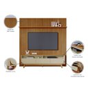 Ver imagem 7 de Rack com Painel para TV até 75 Polegadas MDF 238CMX307CM Frisado Luna Marrom