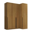 Ver imagem 2 de Guarda Roupa Modulado de Canto Reto 4 Portas Freijó Altezza Trend