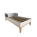 Ver imagem 2 de Cama Infantil com Pés em Pinus Milou Branco/Preto