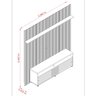 Rack com Painel para Tv até 75 Polegadas New Prestige - 3