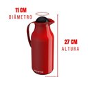 Ver imagem 3 de Garrafa Térmica Siena 750 Ml Vermelha - Unitermi