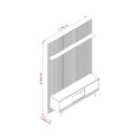 Ver imagem 4 de Rack com Painel para TV até 65 Polegadas Ripado Frisado 244CMX179CM Milo Madetec Marrom